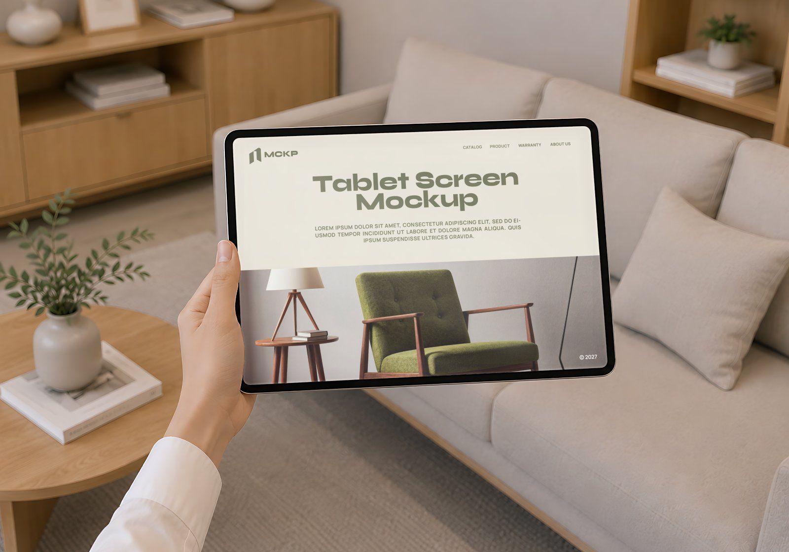 Premium Branding Home Furniture Mockup