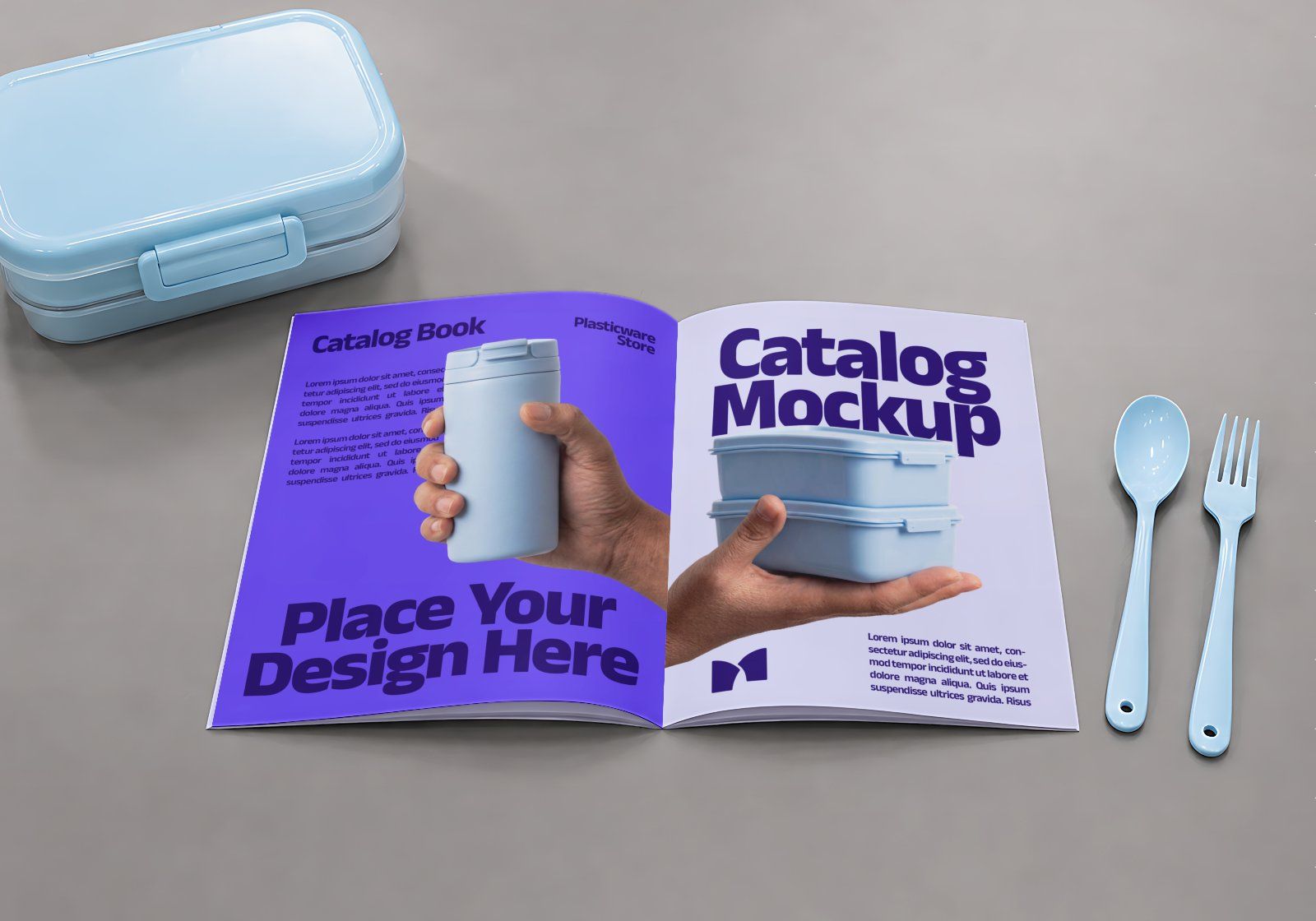 Premium Branding Plasticware Store Mockup