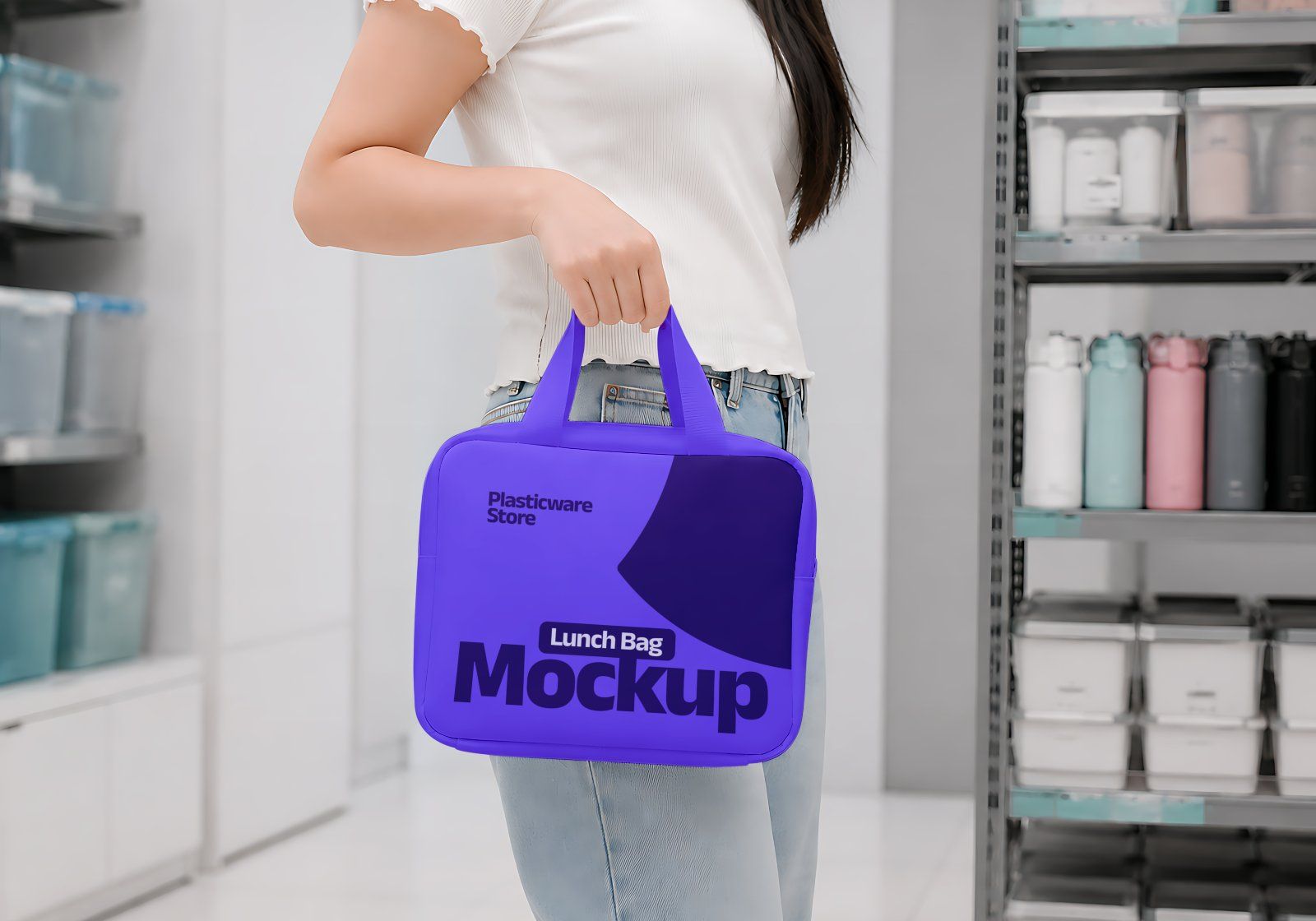 Premium Branding Plasticware Store Mockup