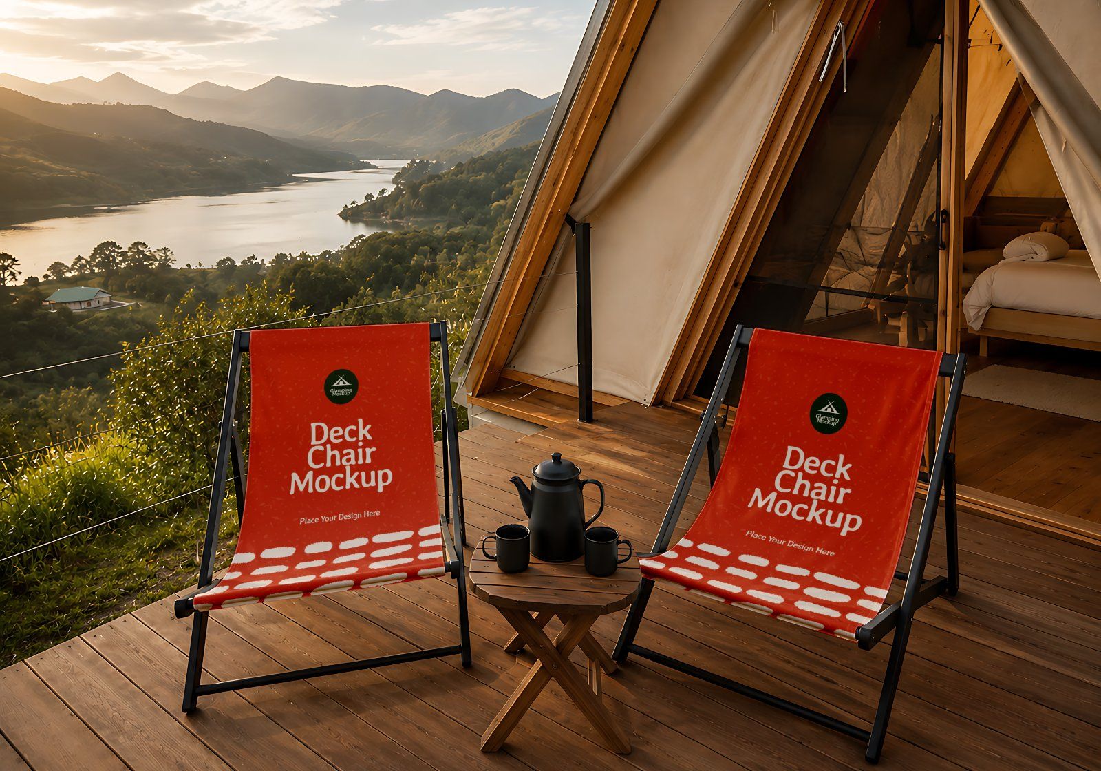 Premium Branding Bright Camping Mockup — image 2