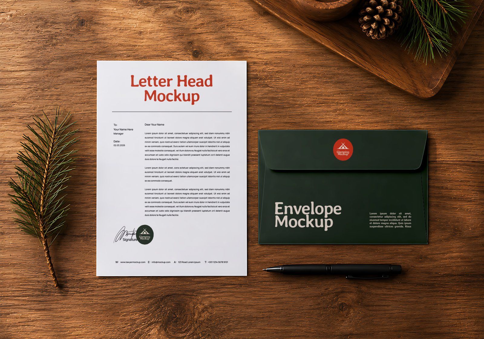 Premium Branding Bright Camping Mockup — image 6