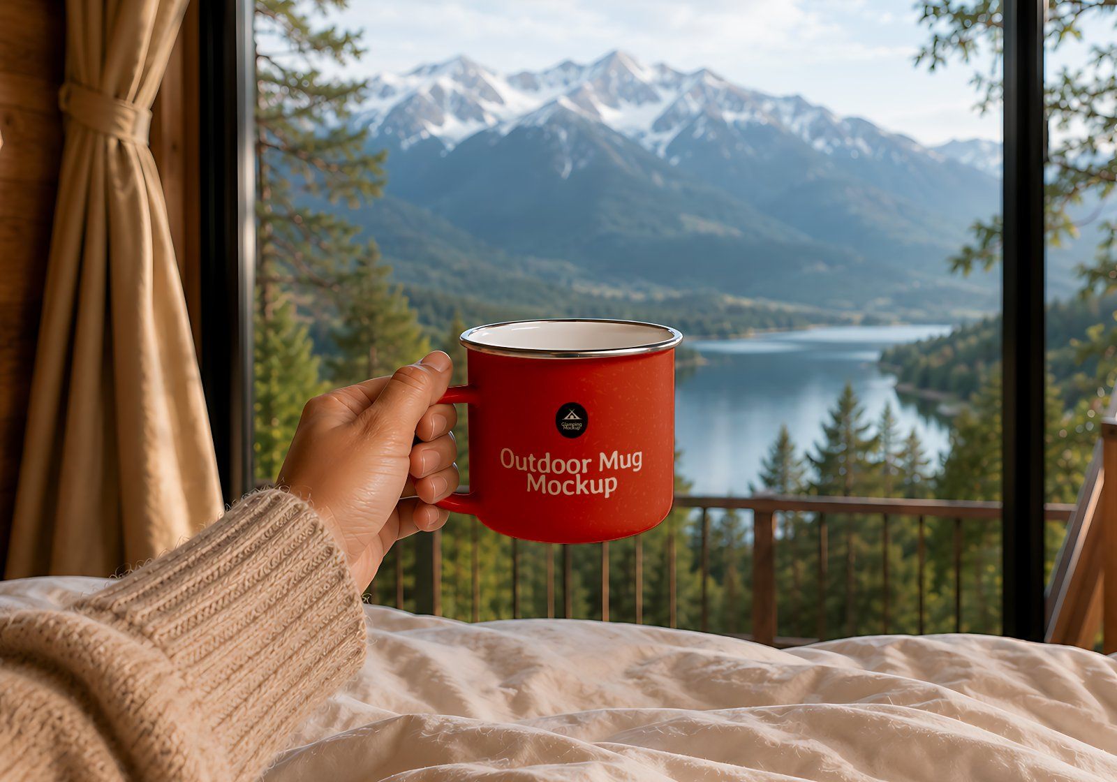 Premium Branding Bright Camping Mockup — image 9