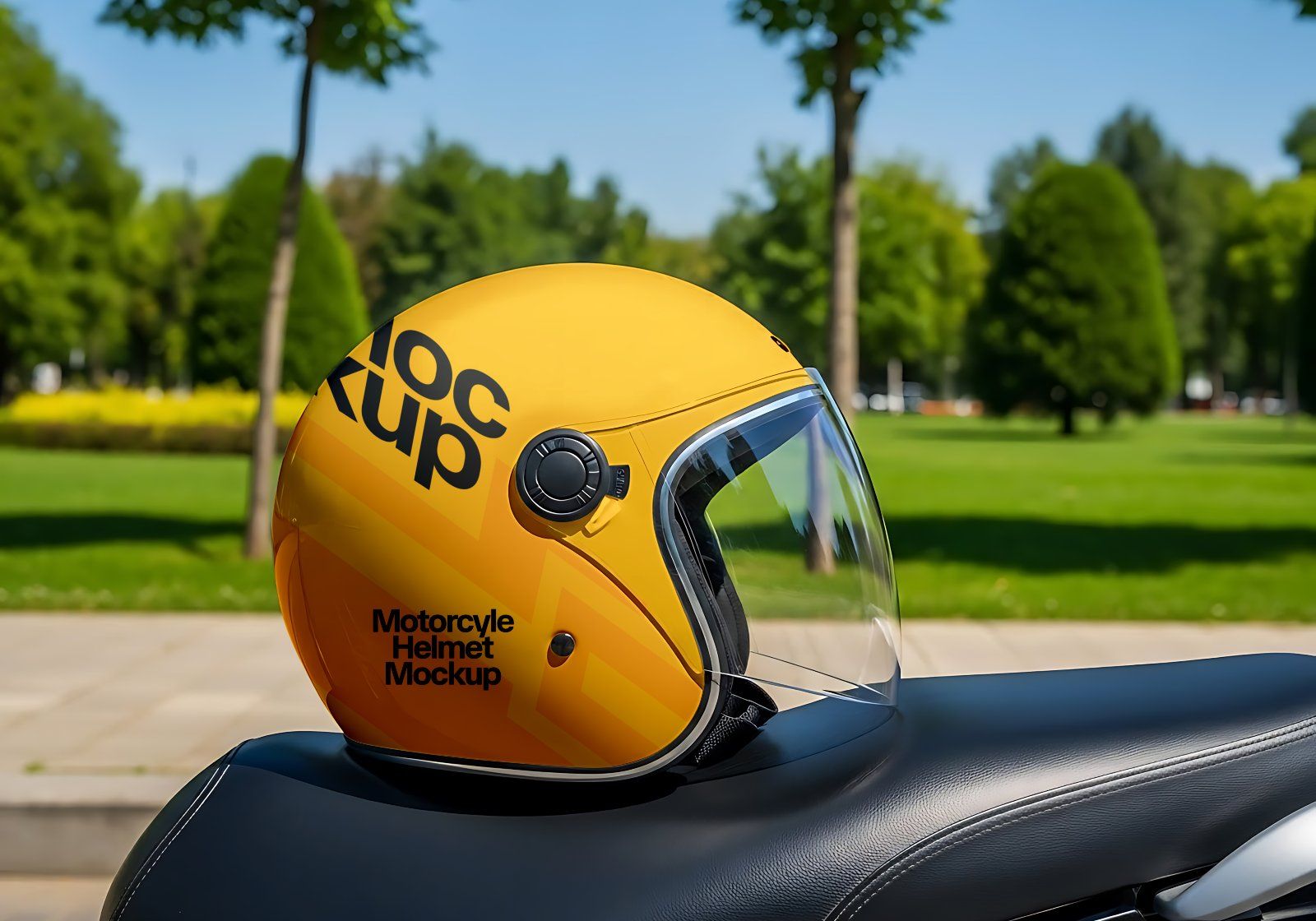 Premium Motorcycle Taxi Online Mockup