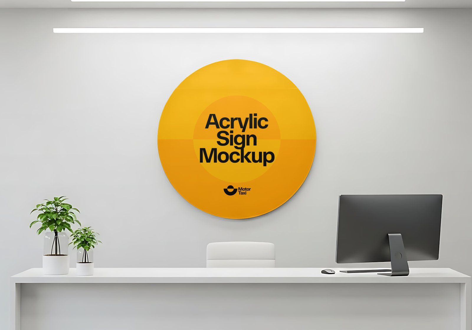 Premium Motorcycle Taxi Online Mockup