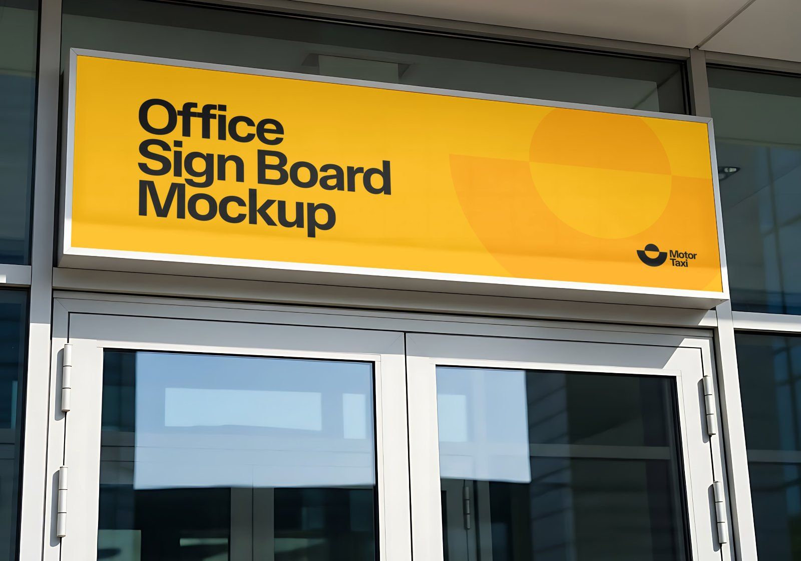 Premium Motorcycle Taxi Online Mockup