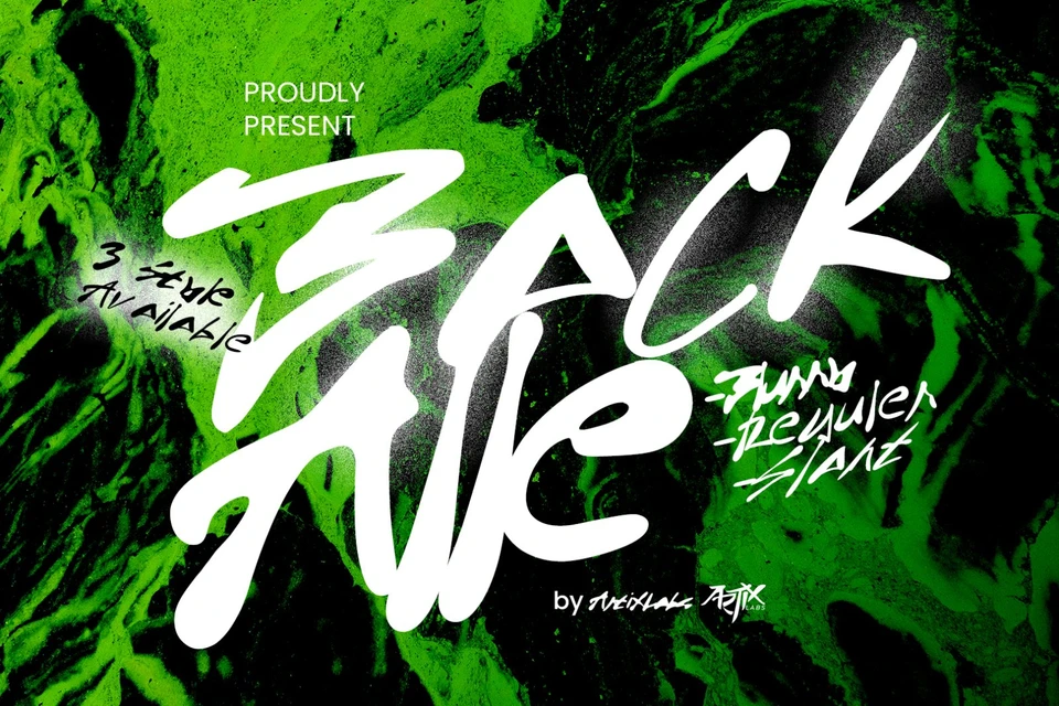 Back Alle - Wild Display Font