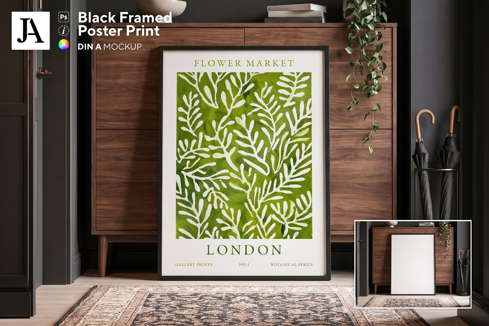 Black Framed Poster | DIN A PSD — image 1