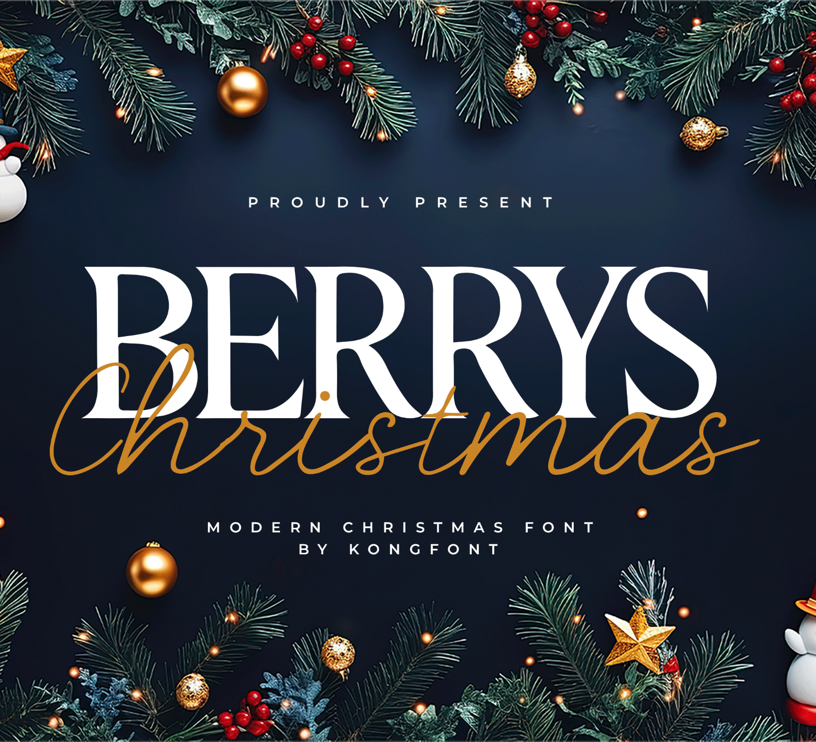 Berrys Christmas – Modern Christmas Font Duo — image 1