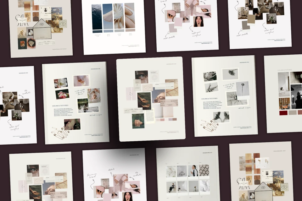 BRAND MOODBOARD Canva Templates