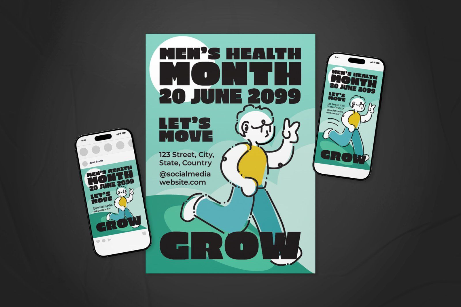 Men's Health Month Event Flyer Set — image 2