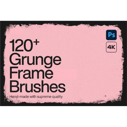 120+ Grunge Frame & Border Photoshop Brushes, Grunge Brushes, Distressed Textures, Grunge Background
