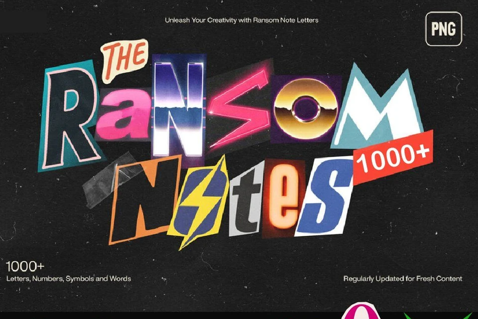 Printable Ransom Note Letters, Random Letters, alphabet letters, digital download, junk journal