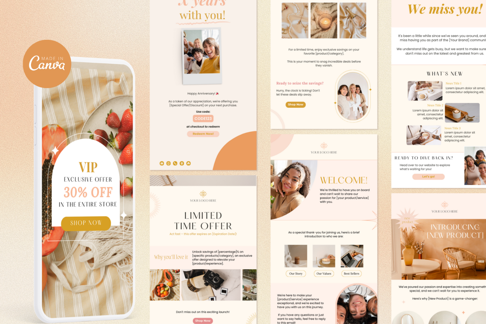Email Marketing Canva Templates