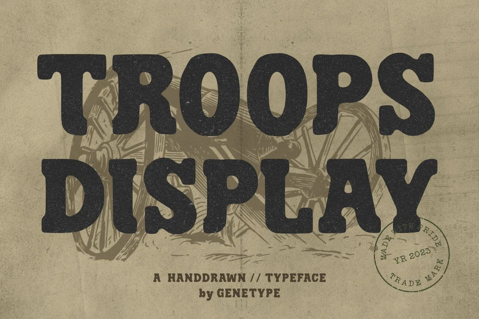 Troops Retro Typeface