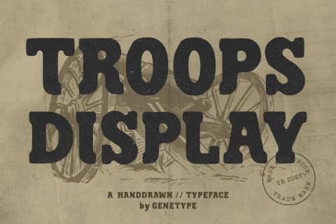 Troops Retro Typeface