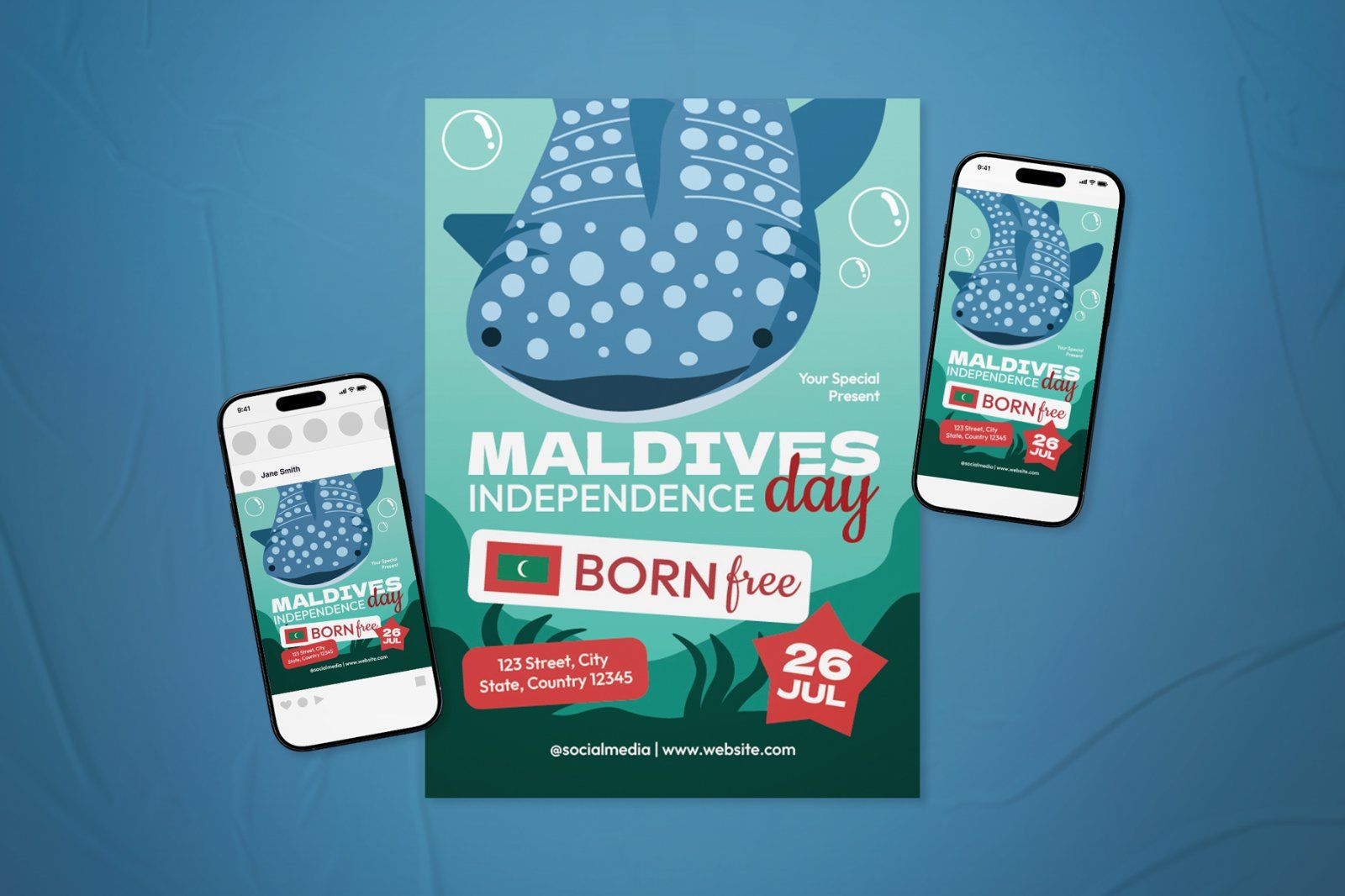 Maldives Independence Day Event Flyer Set — image 2