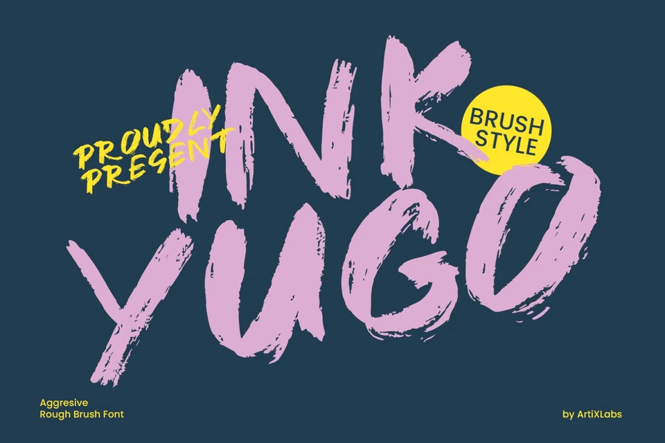 Ink Yugo Brush Grunge