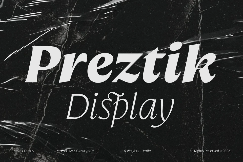 Preztik Display Typeface
