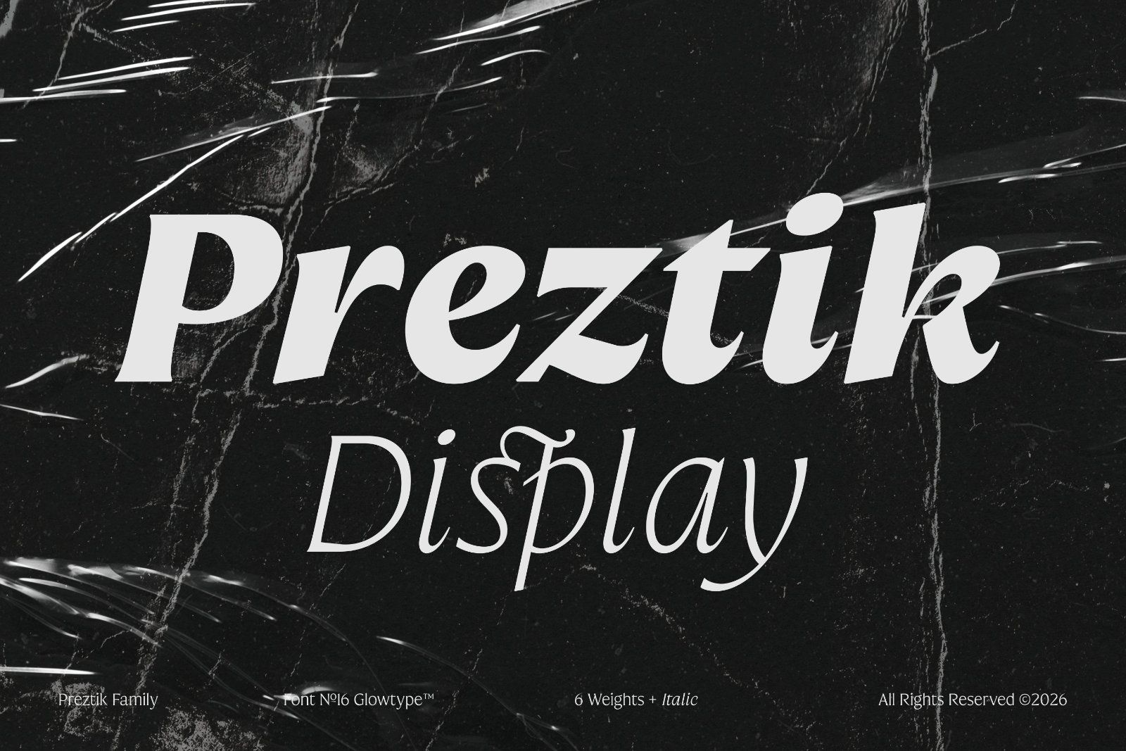Preztik Display Typeface