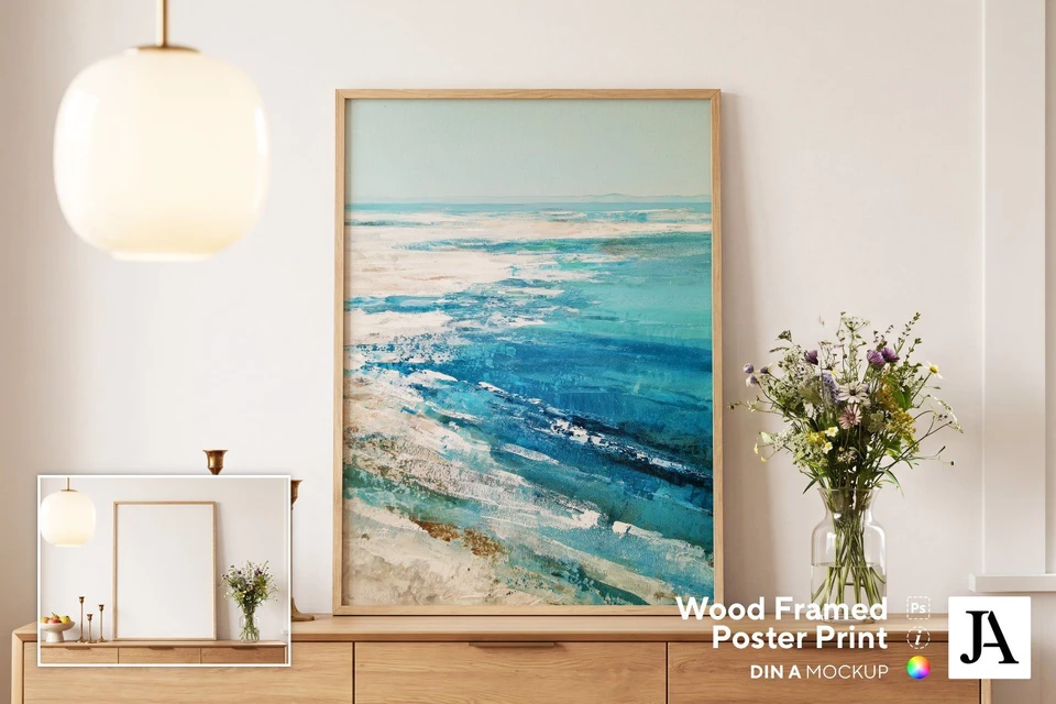 Wood Framed Poster | DIN A PSD