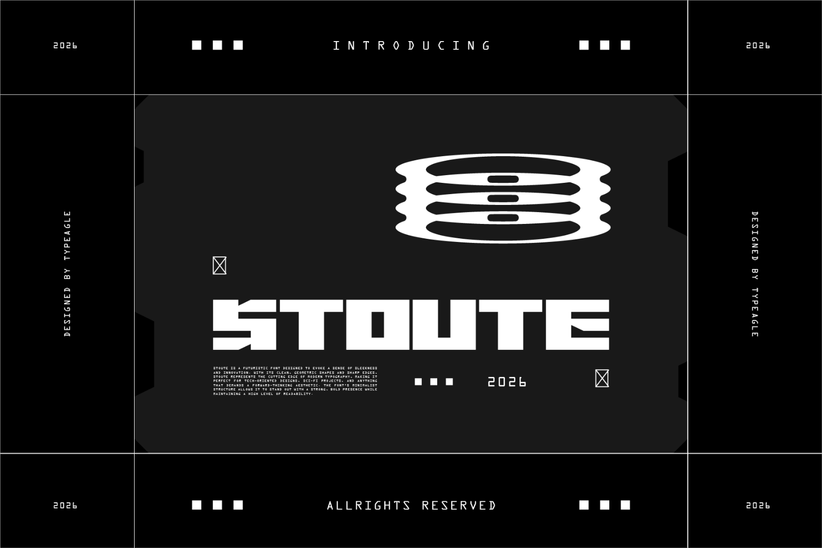 Stoute - Futuristic Display Font — image 1