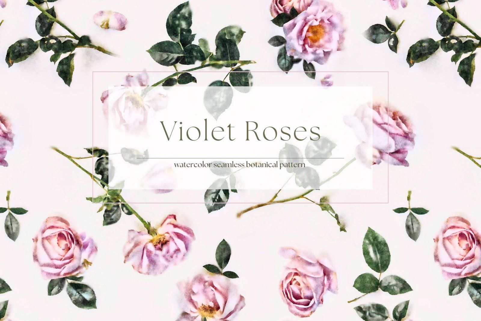 Violet Roses: A Light & Breezy Floral Pattern