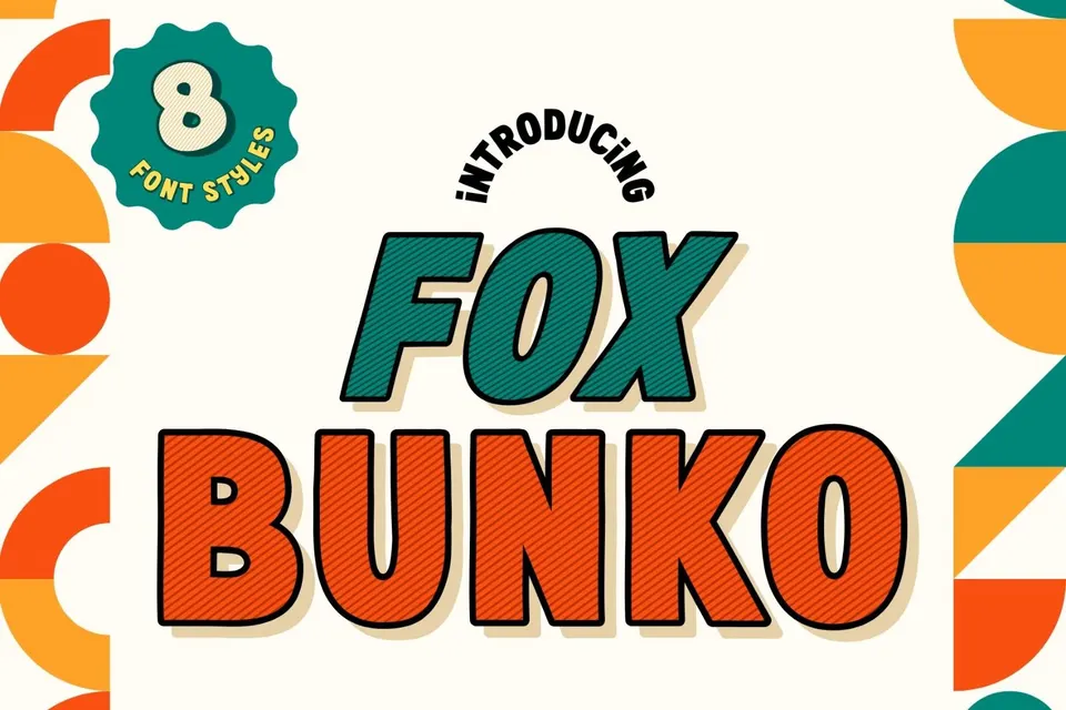 Fox Bunko : 8 Font Style