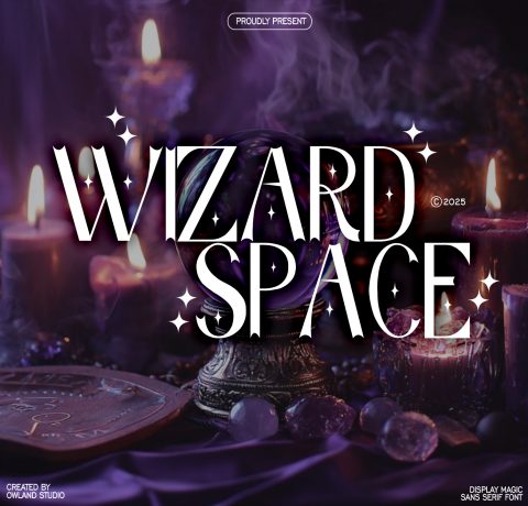 WIZARD SPACE - MAGIC SANS SERIF FONT