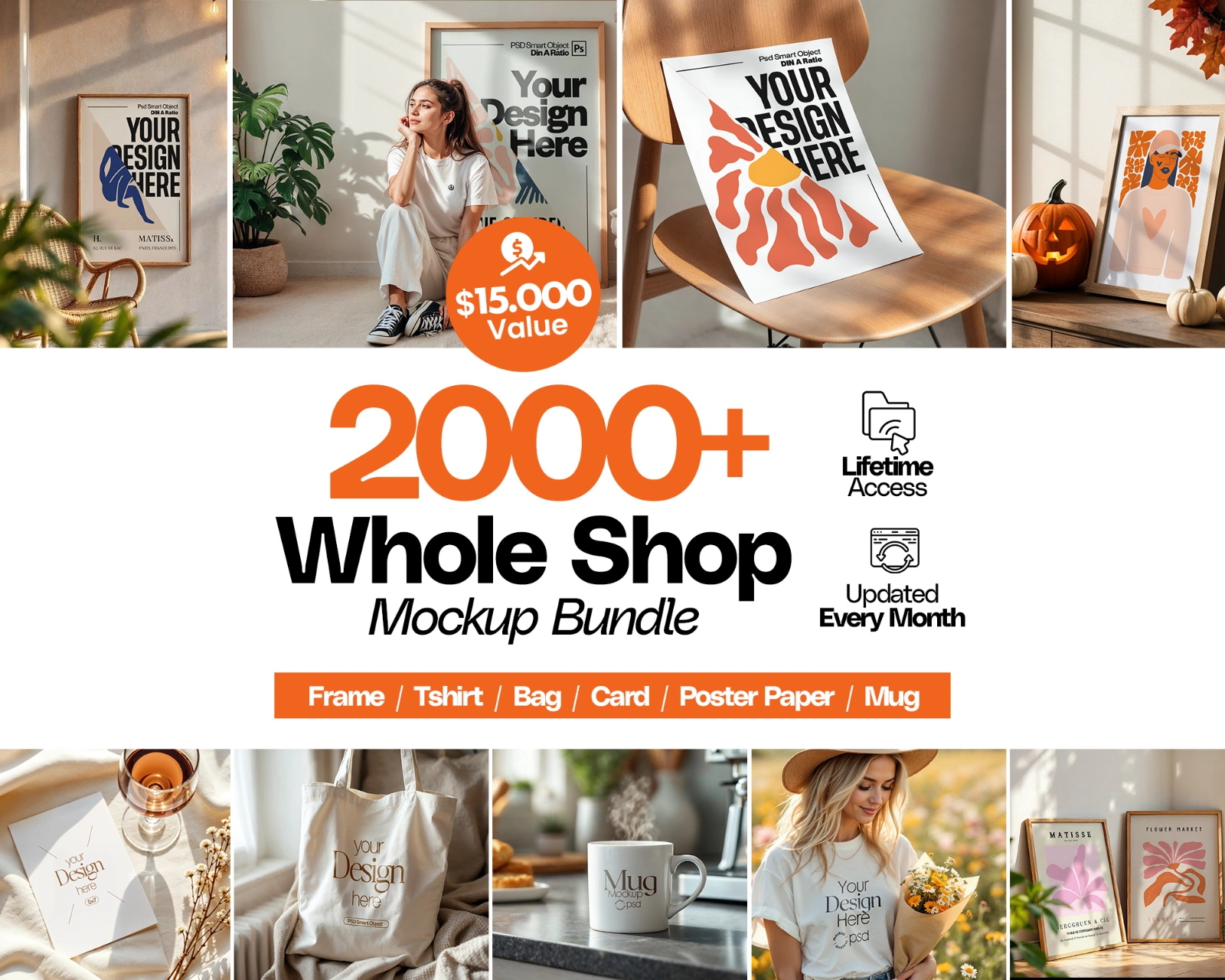 2000+ PSD Mockup Bundle: Lifetime Shop Access (Digital Download) — image 1