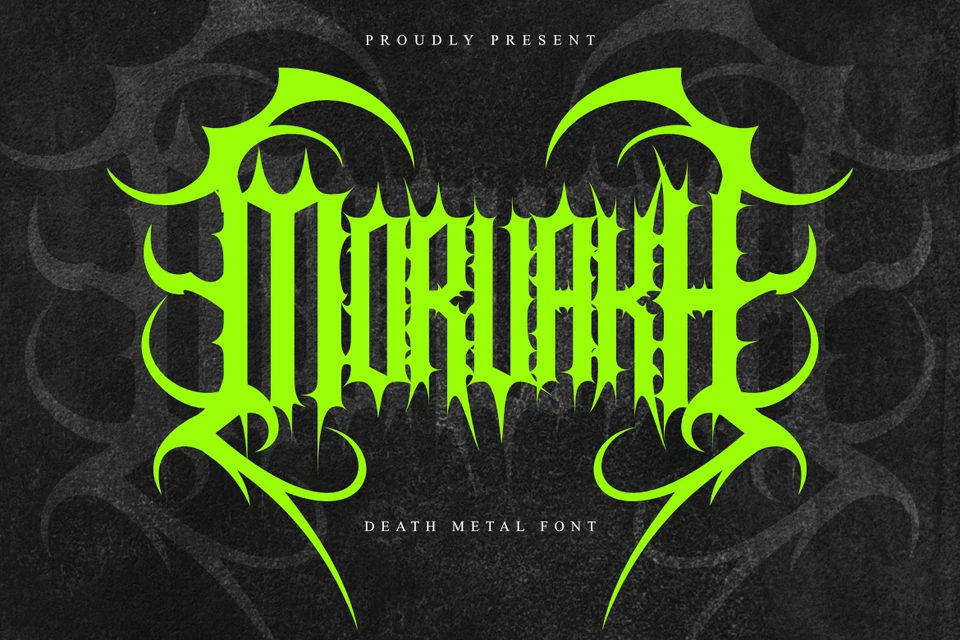 Morvakh - Death Metal Font