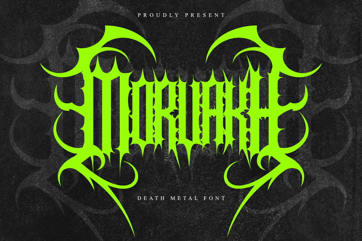 Morvakh - Death Metal Font — image 1