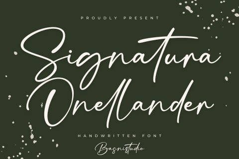 Signatura Onelander Font