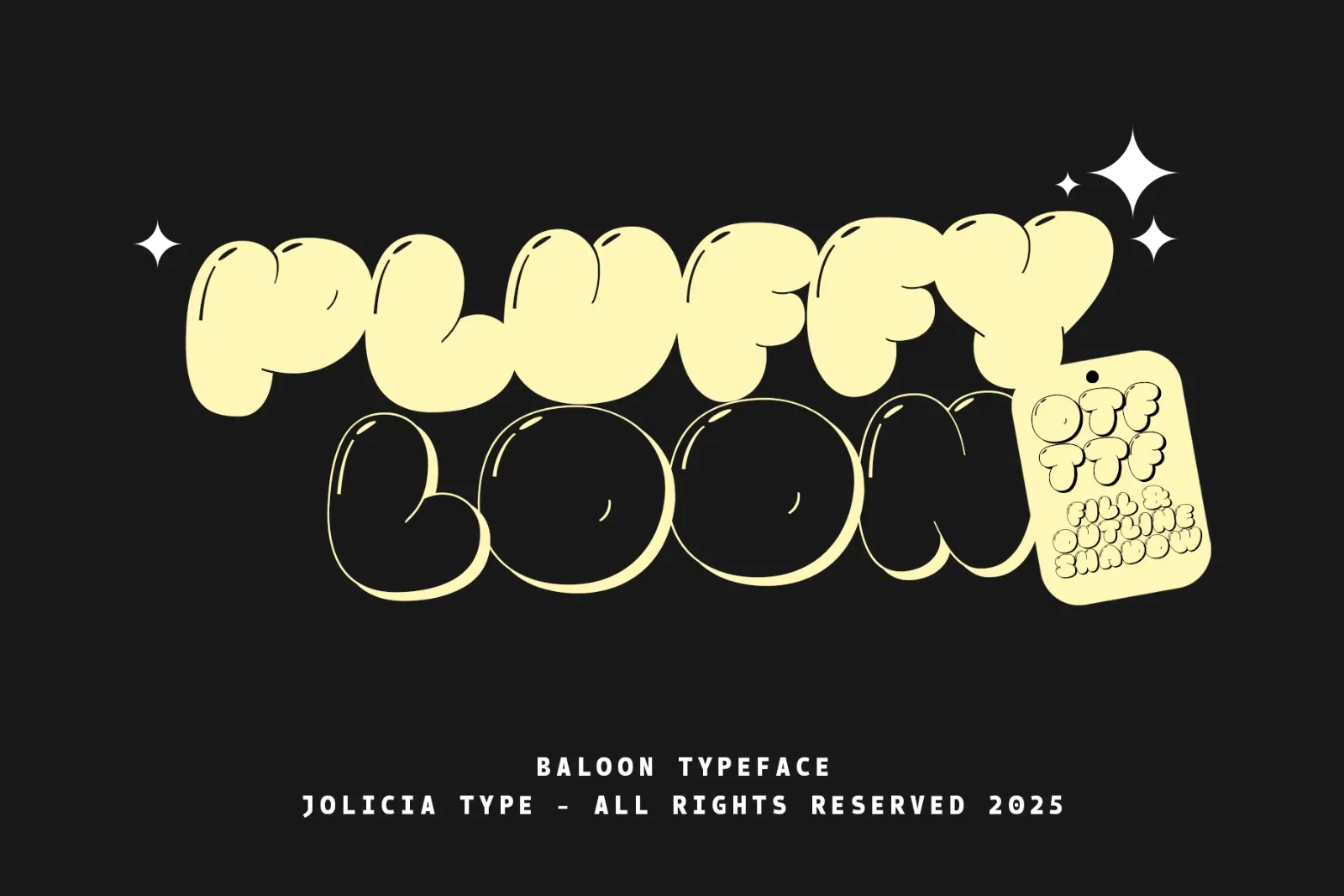 Pluffy Loon | Baloon Bubble Font — image 1
