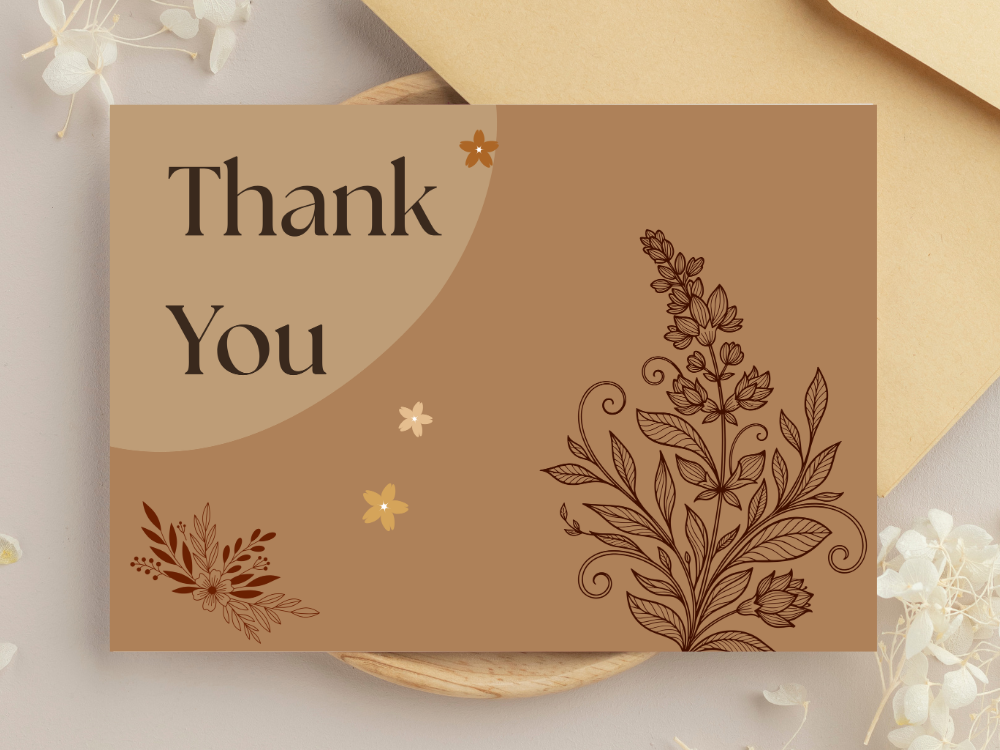 Neutral Thank You Card Template – Instant Download — image 2