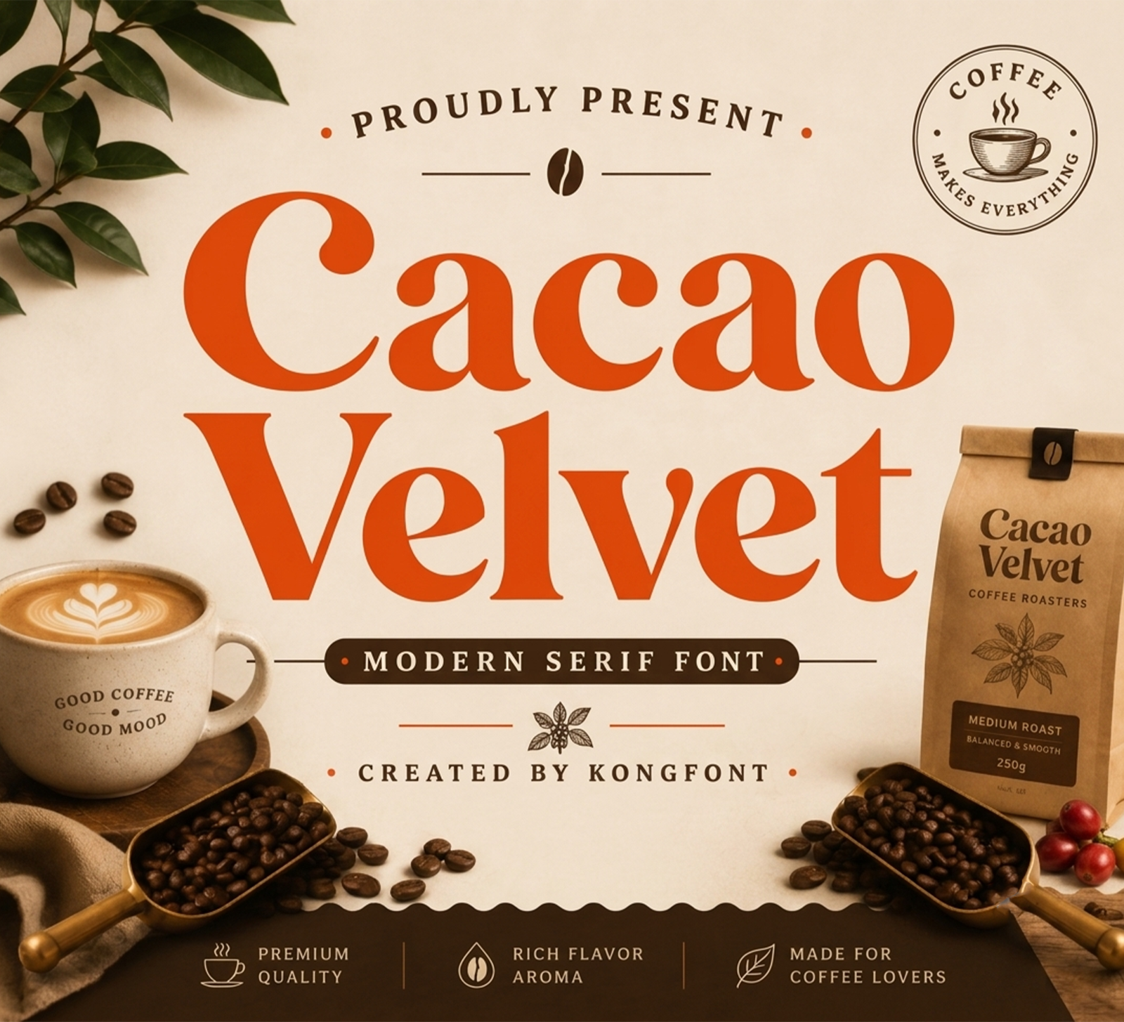 Cacao Velvet – Modern Elegant Serif Font — image 1