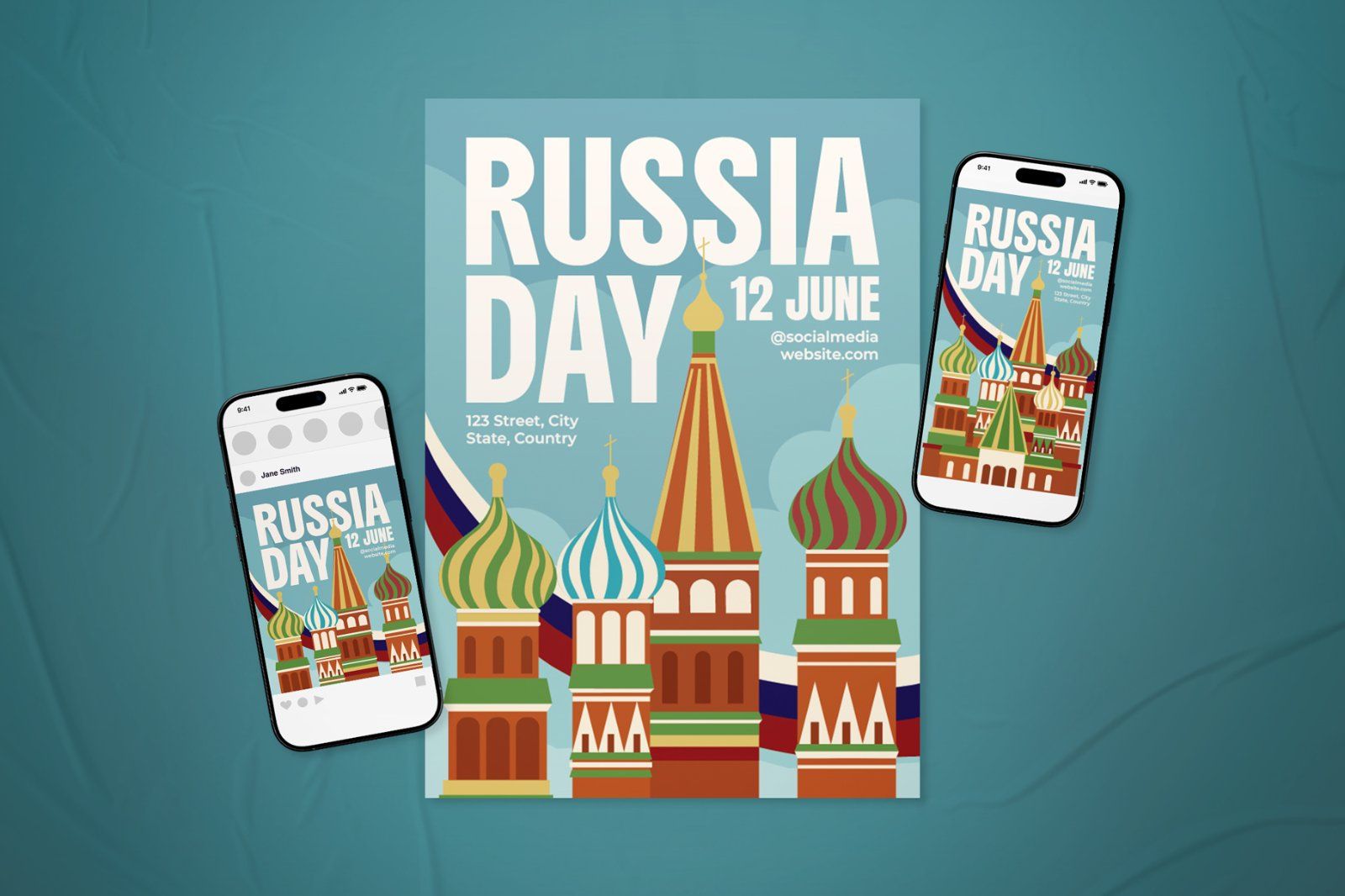 Russia Day Event Flyer Set — image 2