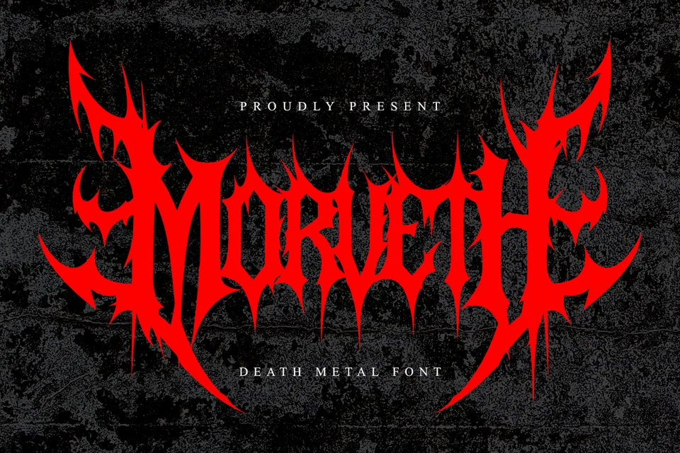 Morveth - Death Metal Font