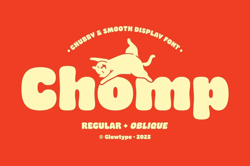 Chomp A Bold Chubby Font