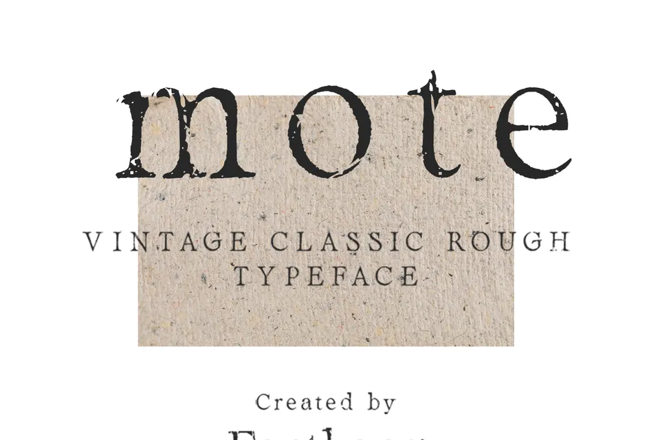 Mote – Modern Retro Serif Font