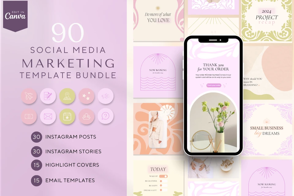 Social Media Canva Templates Bundle