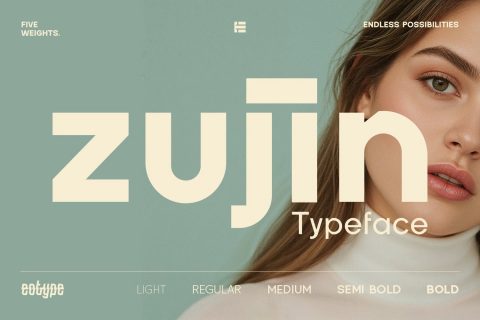 Zujin Five Weights Font