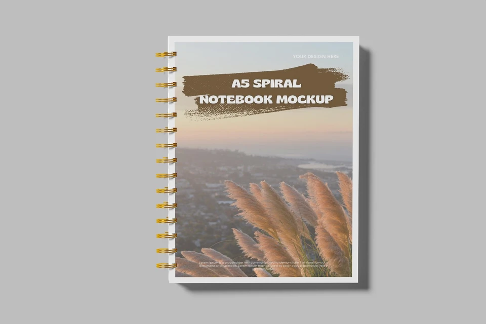 Notebook Spiral Mockup