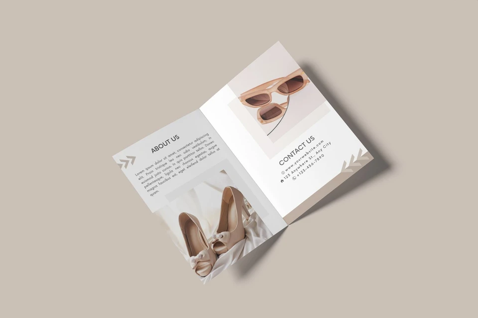 A5 Bifold Brochure Mockup