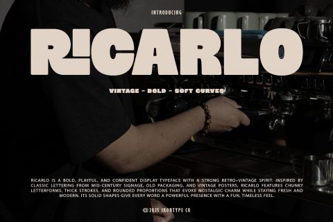 Ricarlo - Retro Bold Font