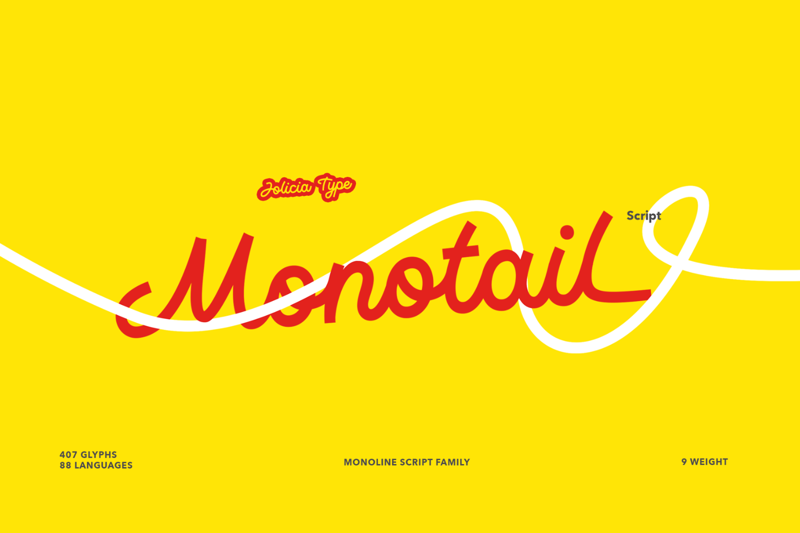 Monotail Script | Monoline Font Family — image 1