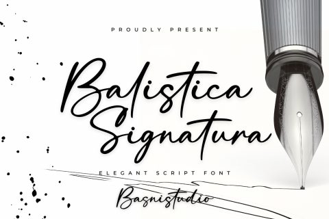 Balistica Signature Font