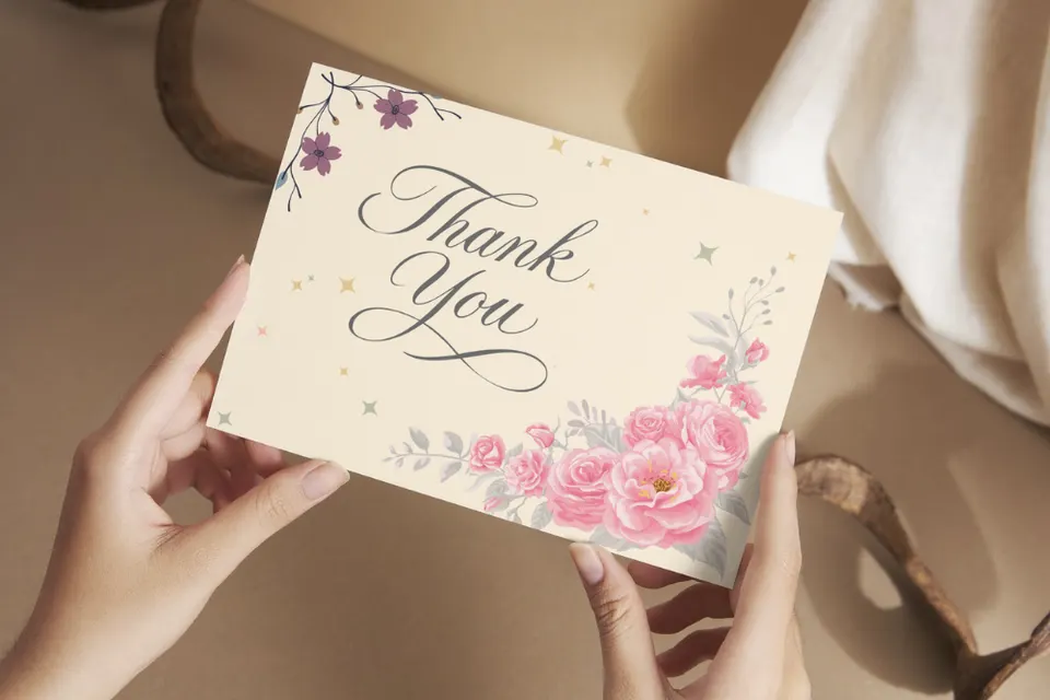 Elegant Thank You Card Template for Any Occasion