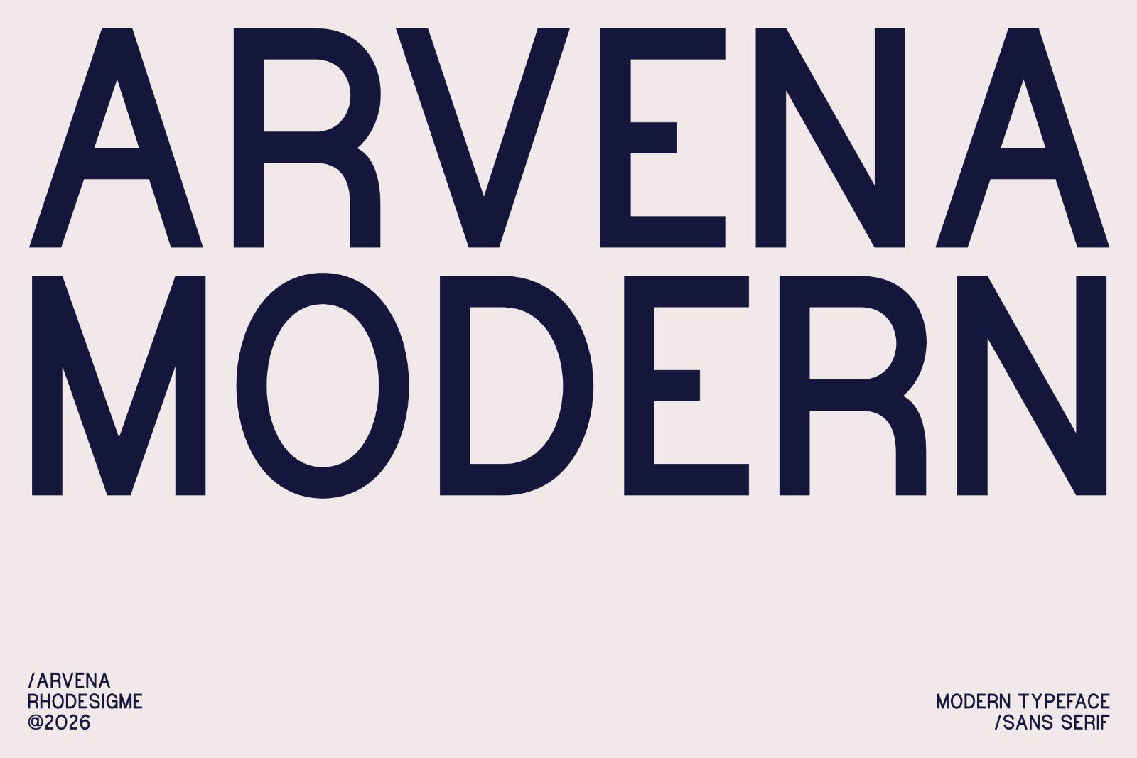 Arvena Modern | Clean Sans Serif Typeface — image 1