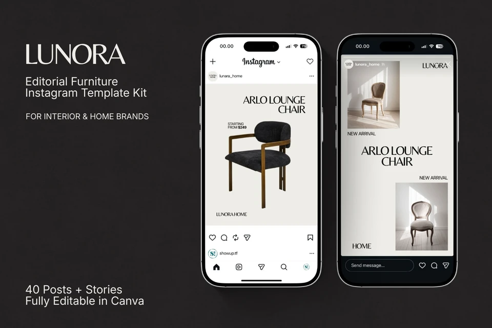 LUNORA — Editorial Furniture IG Kit