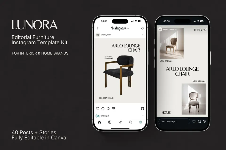 LUNORA — Editorial Furniture IG Kit